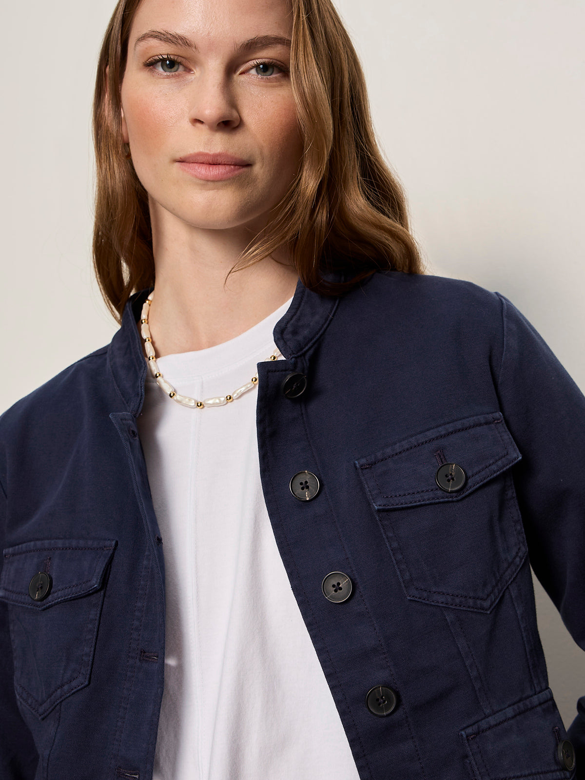 AMES MILITARY JACKET NAVY BLAZER | Sanctuary Clothing