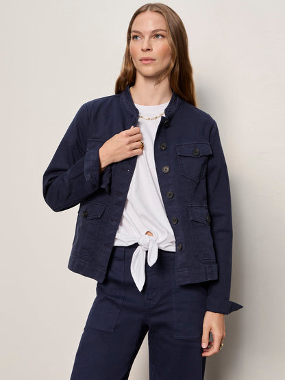AMES MILITARY JACKET NAVY BLAZER | Sanctuary Clothing