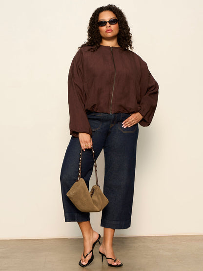 LINEN BUBBLE JACKET RICH SOIL | Sanctuary Clothing
