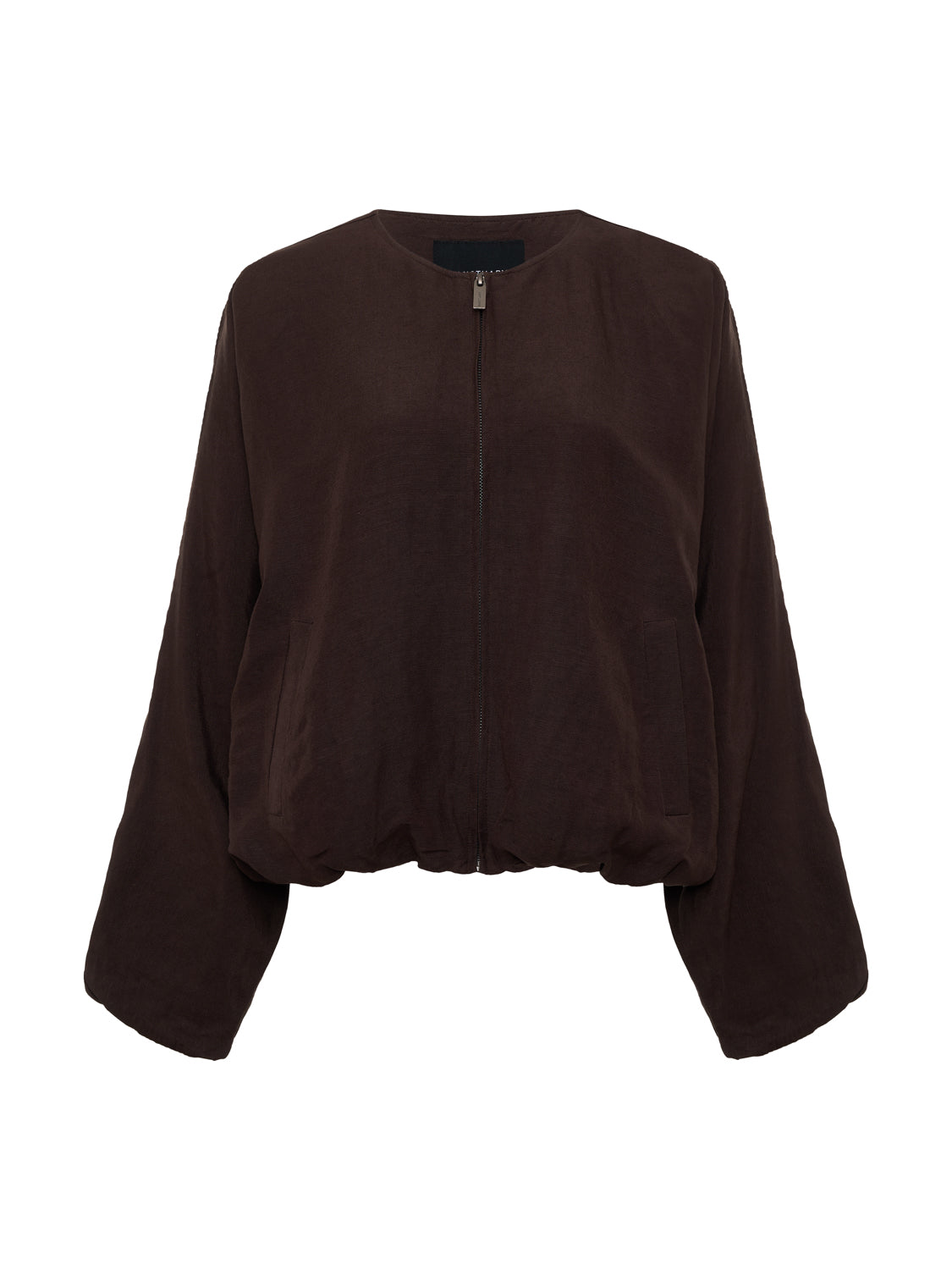 LINEN BUBBLE JACKET RICH SOIL | Sanctuary Clothing