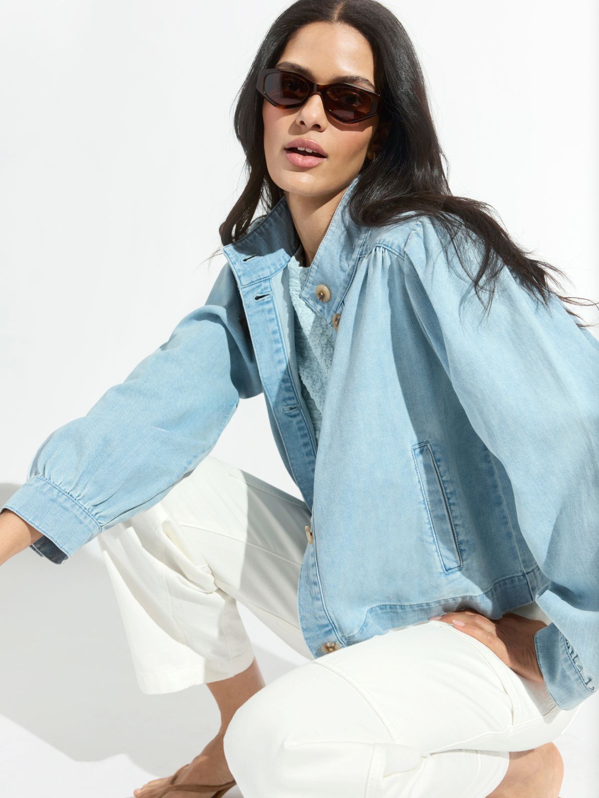 CHARLOTTE DENIM JACKET WHISPER | Sanctuary Clothing
