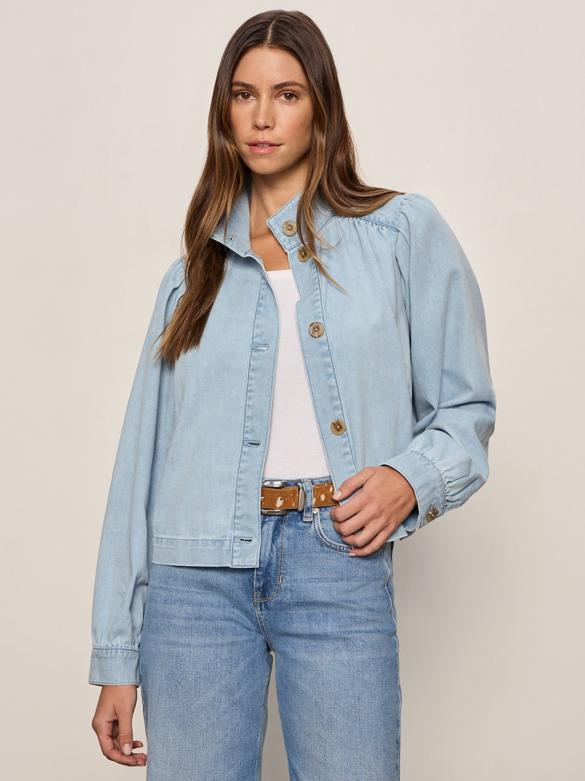 CHARLOTTE DENIM JACKET WHISPER | Sanctuary Clothing