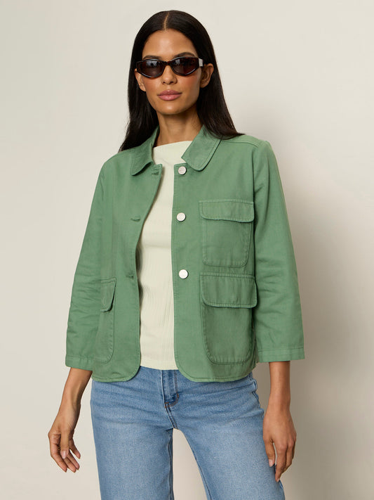 CROP CHORE JACKET GREEN JUICE | Sanctuary Clothing