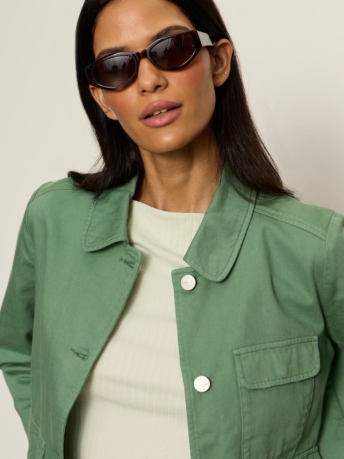 CROP CHORE JACKET GREEN JUICE | Sanctuary Clothing