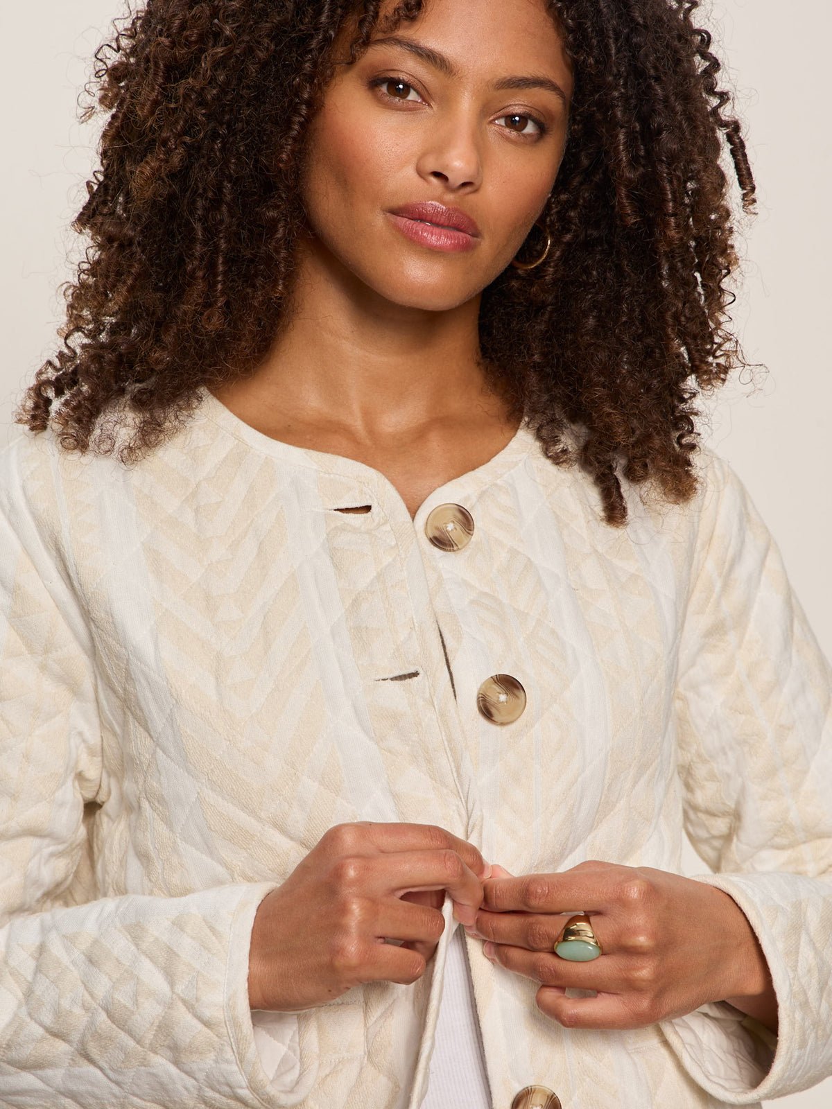 CRAFTED COCO JACKET COLLAGEN STRIPE | Sanctuary Clothing