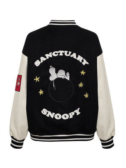 75 VARSITY JACKET BLACK/WHITE | Sanctuary Clothing