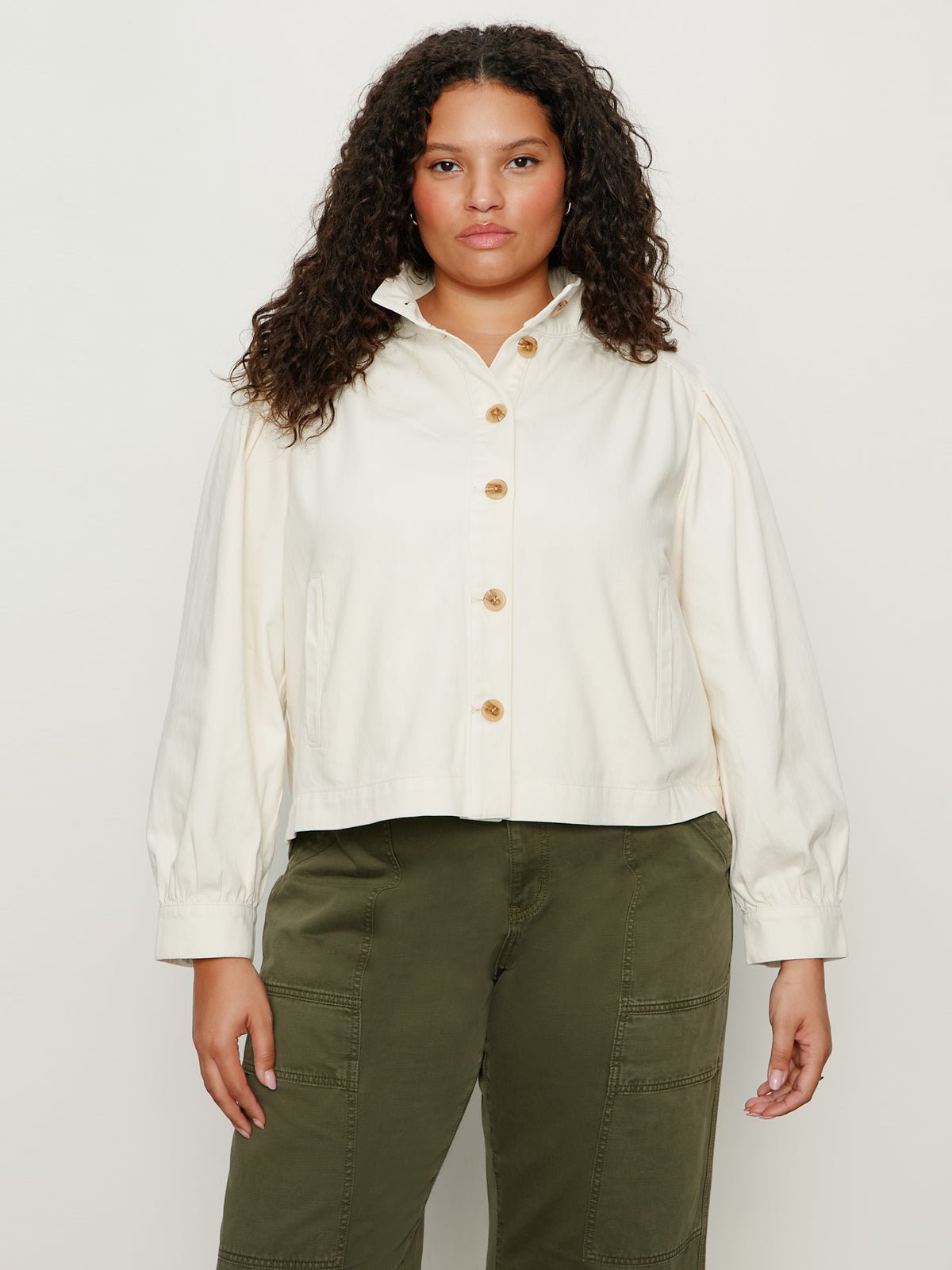 Charlotte Twill Jacket Collagen Extended Sizing | Sanctuary Clothing