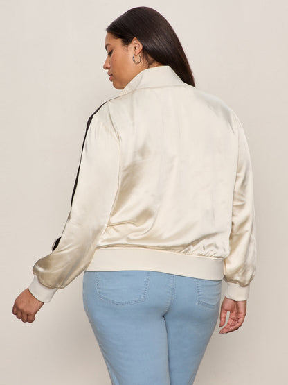 Satin Track Jacket Collagen Extended Sizing | Sanctuary Clothing