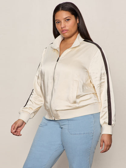 Satin Track Jacket Collagen Extended Sizing | Sanctuary Clothing