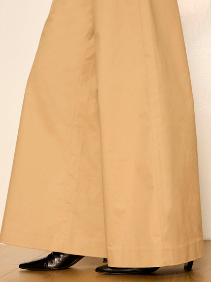 REESE WIDE LEG TROUSER KHAKI | Sanctuary Clothing