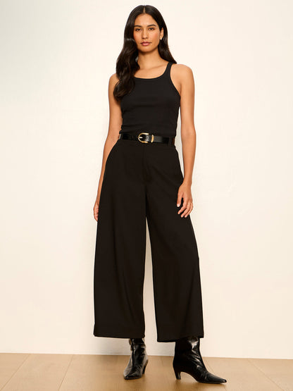 ELOISE ULTRA WIDE LEG CROP BLACK | Sanctuary Clothing