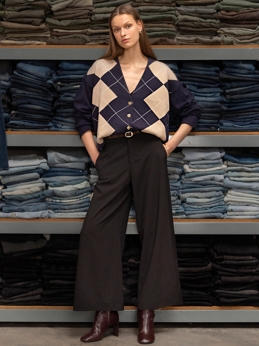 REESE WIDE LEG TROUSER BLACK | Sanctuary Clothing