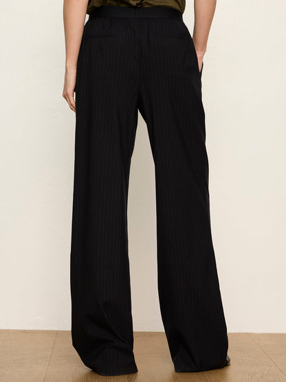 Uplift Pull On Trouser Navy Pinstripe | Sanctuary Clothing