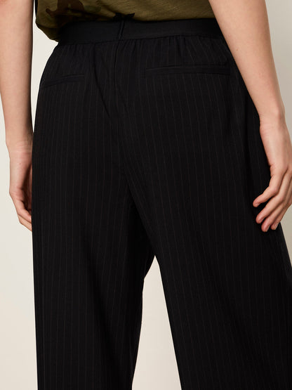 Uplift Pull On Trouser Navy Pinstripe | Sanctuary Clothing