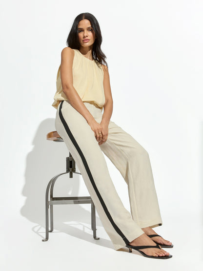 CASUAL TRACK PANT SUMMER SAND / BLACK | Sanctuary Clothing