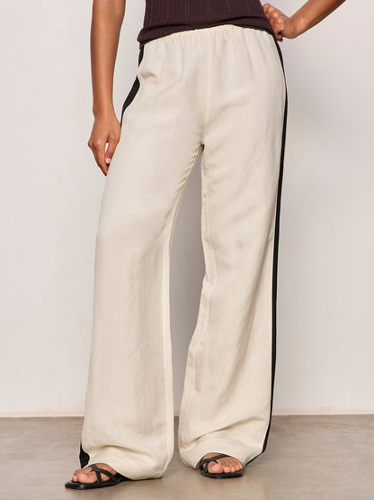 CASUAL TRACK PANT SUMMER SAND / BLACK | Sanctuary Clothing