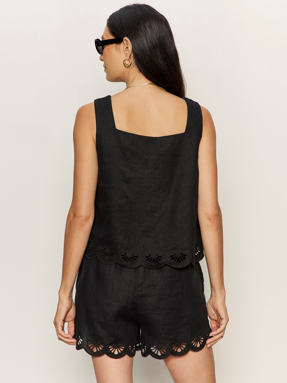 ALMOST THERE LINEN TOP BLACK | Sanctuary Clothing
