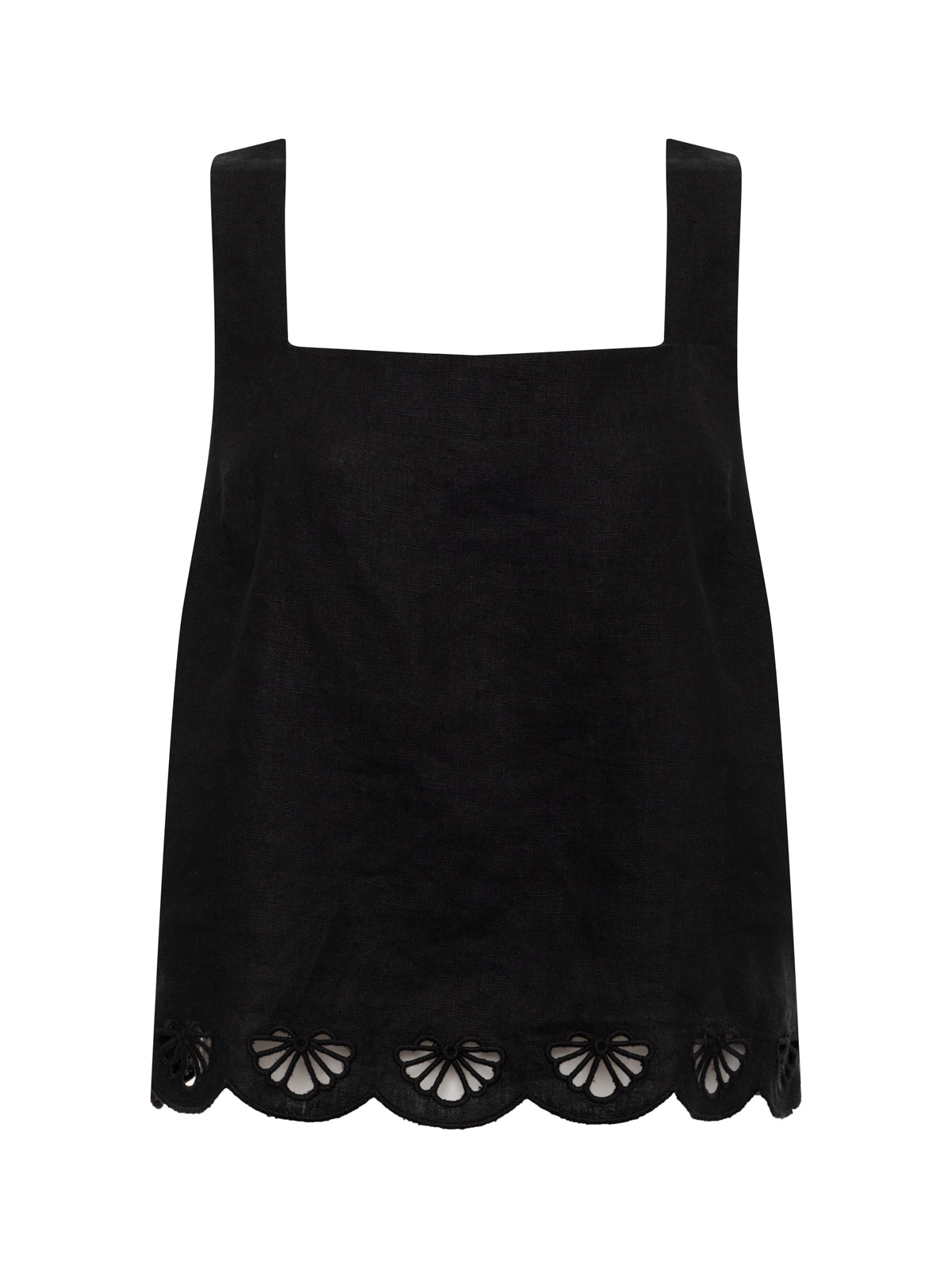 ALMOST THERE LINEN TOP BLACK | Sanctuary Clothing