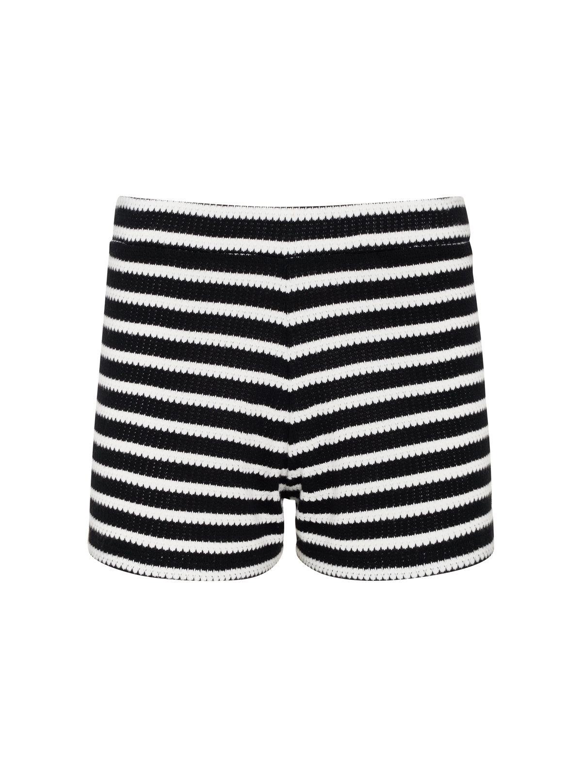 Textured Knit Short Black/Chalk Stripe | Sanctuary Clothing