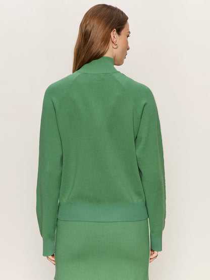 Places To Be Knit Track Jacket Green Juice/Chalk | Sanctuary Clothing