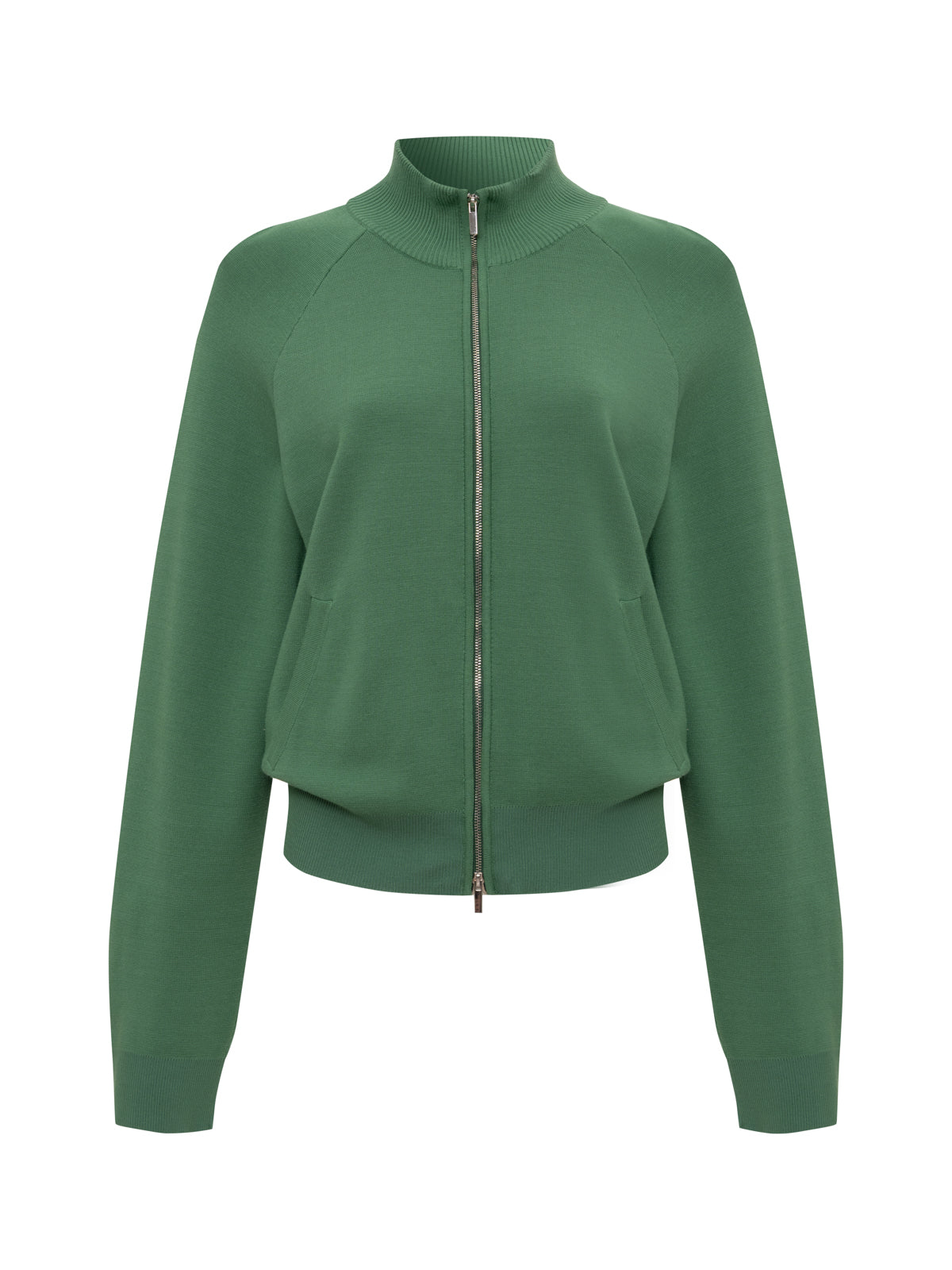 Places To Be Knit Track Jacket Green Juice/Chalk | Sanctuary Clothing