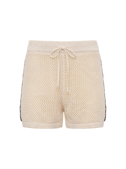 Open Stitch Track Short Collagen / Stripe | Sanctuary Clothing