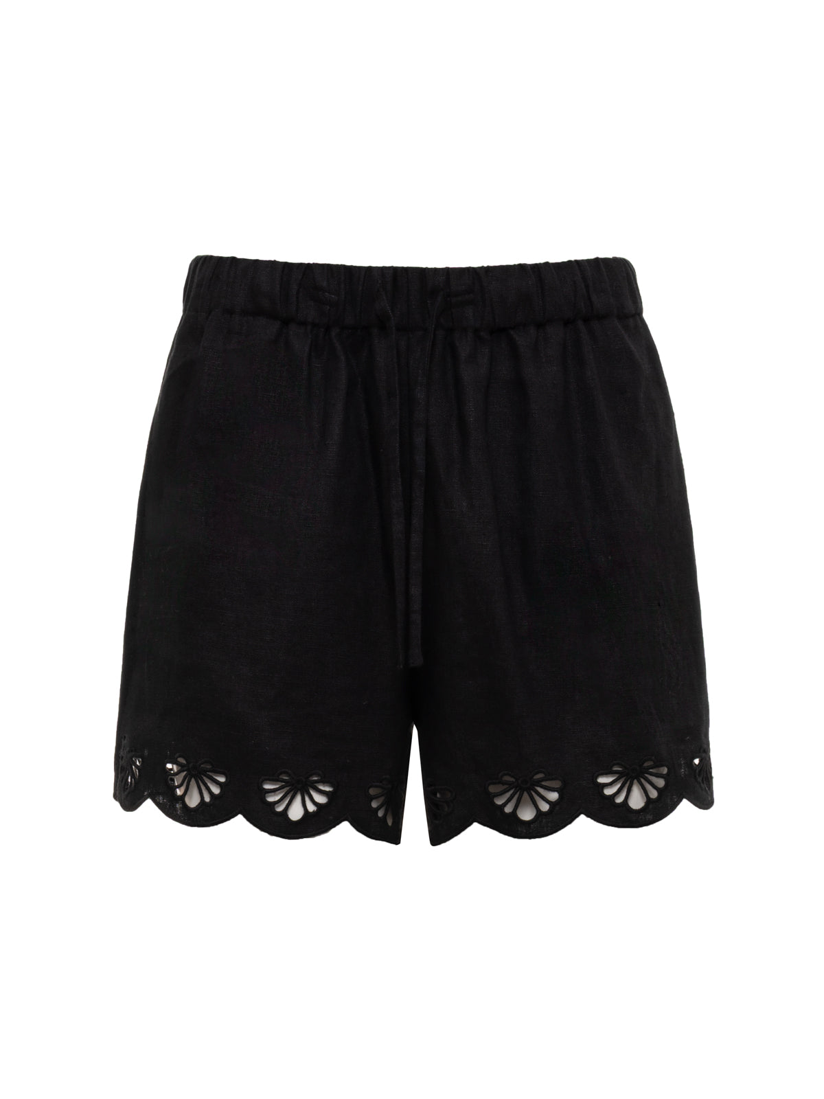 Almost There Linen Shorts Black Extended Sizing | Sanctuary Clothing
