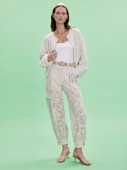 SOFT VOLUME LACE PANT COLLAGEN | Sanctuary Clothing