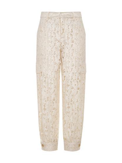 SOFT VOLUME LACE PANT COLLAGEN | Sanctuary Clothing