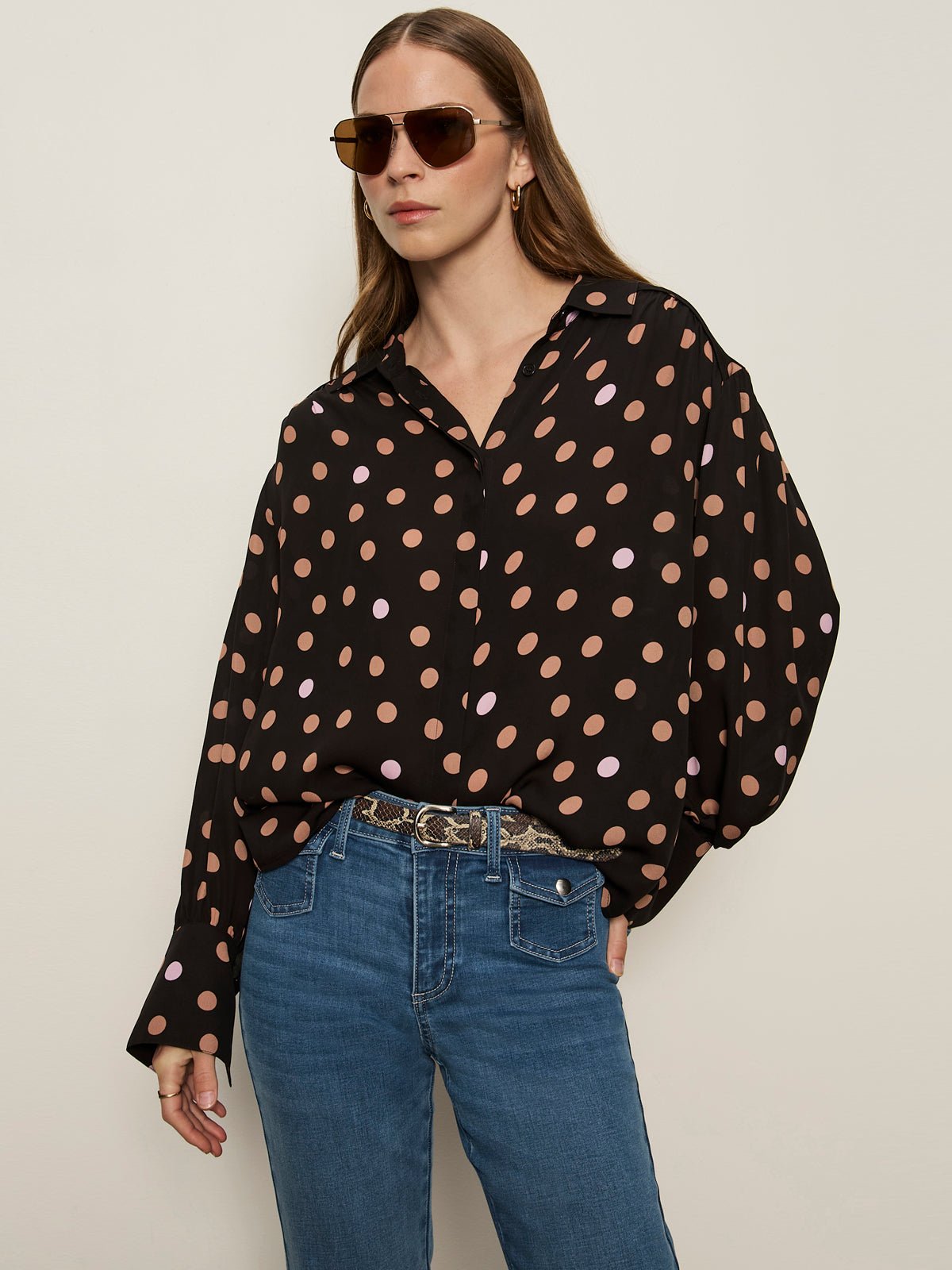 Colette Silk Shirt Popspot | Sanctuary Clothing