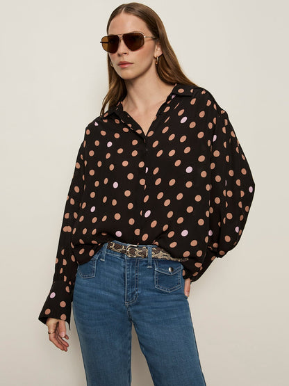 Colette Silk Shirt Popspot | Sanctuary Clothing