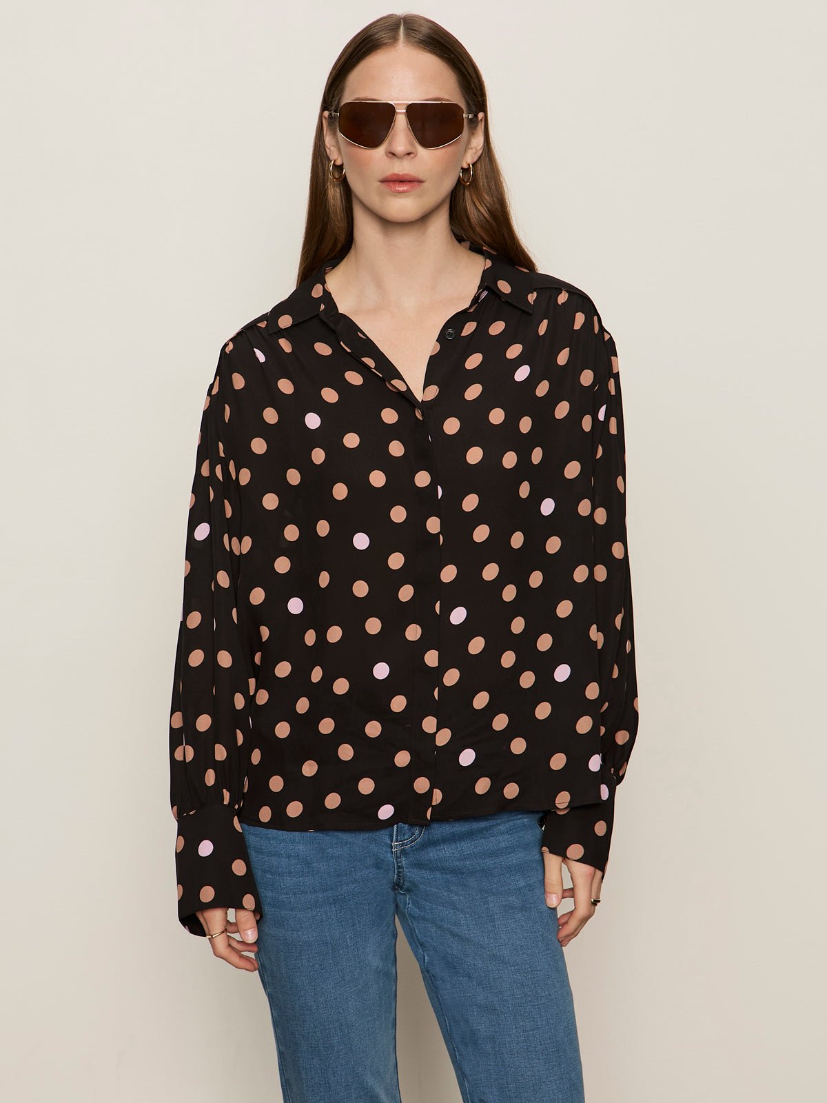 Colette Silk Shirt Popspot | Sanctuary Clothing