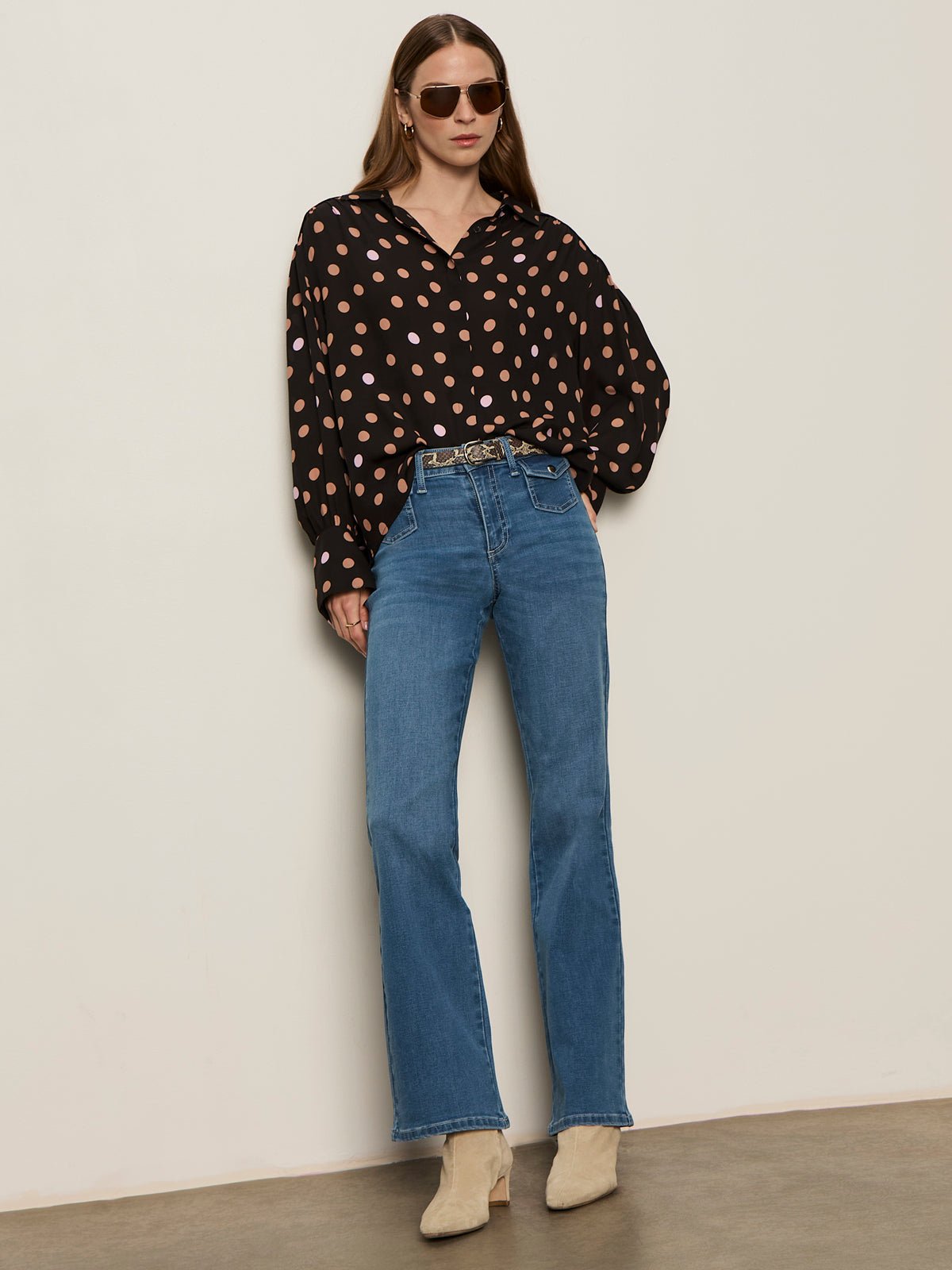 Colette Silk Shirt Popspot | Sanctuary Clothing