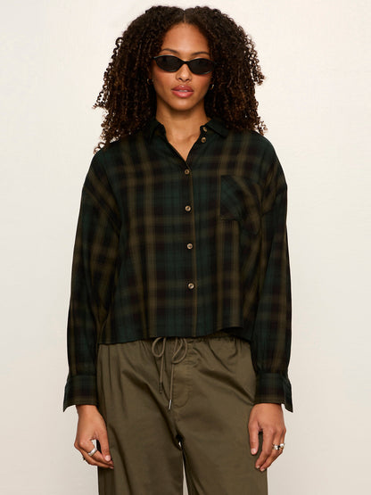 The Autumn Edit Flannel Top Forest Plaid | Sanctuary Clothing