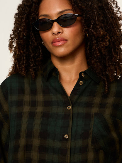 The Autumn Edit Flannel Top Forest Plaid | Sanctuary Clothing