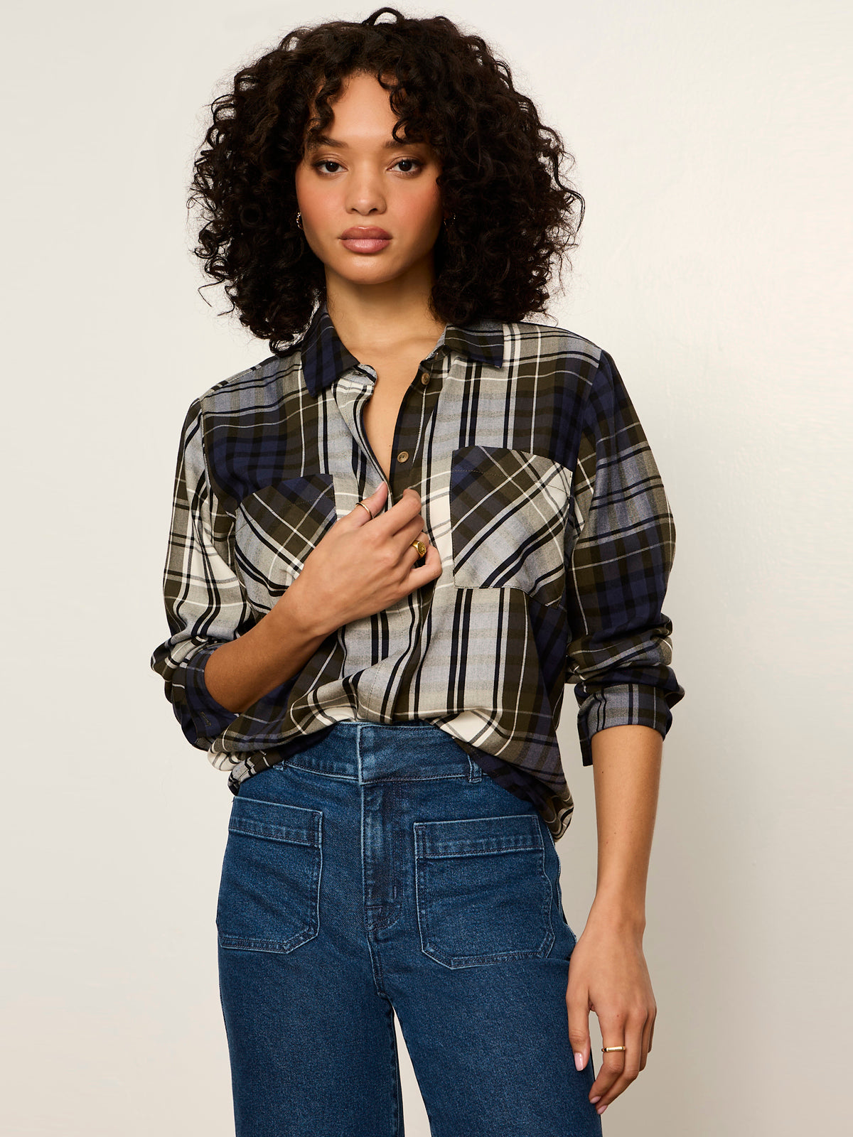 The City Plaid Shirt True Green Plaid | Sanctuary Clothing
