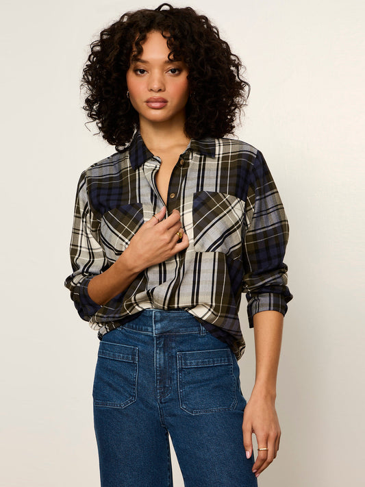 The City Plaid Shirt True Green Plaid | Sanctuary Clothing