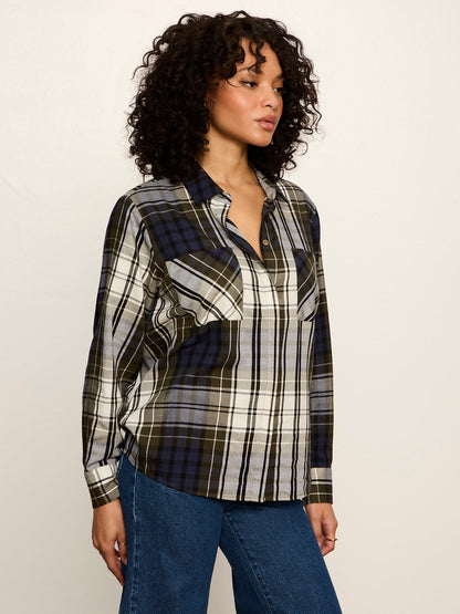 The City Plaid Shirt True Green Plaid | Sanctuary Clothing
