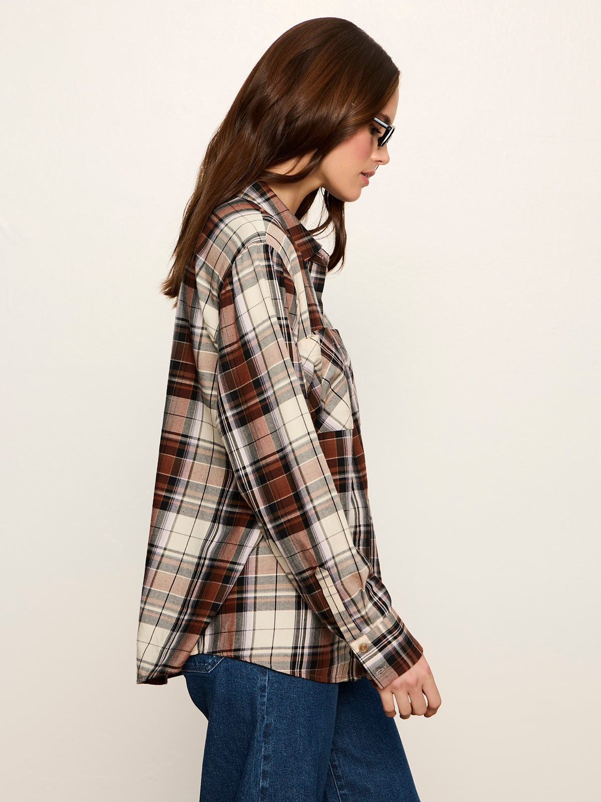 The City Plaid Shirt Haze Plaid | Sanctuary Clothing