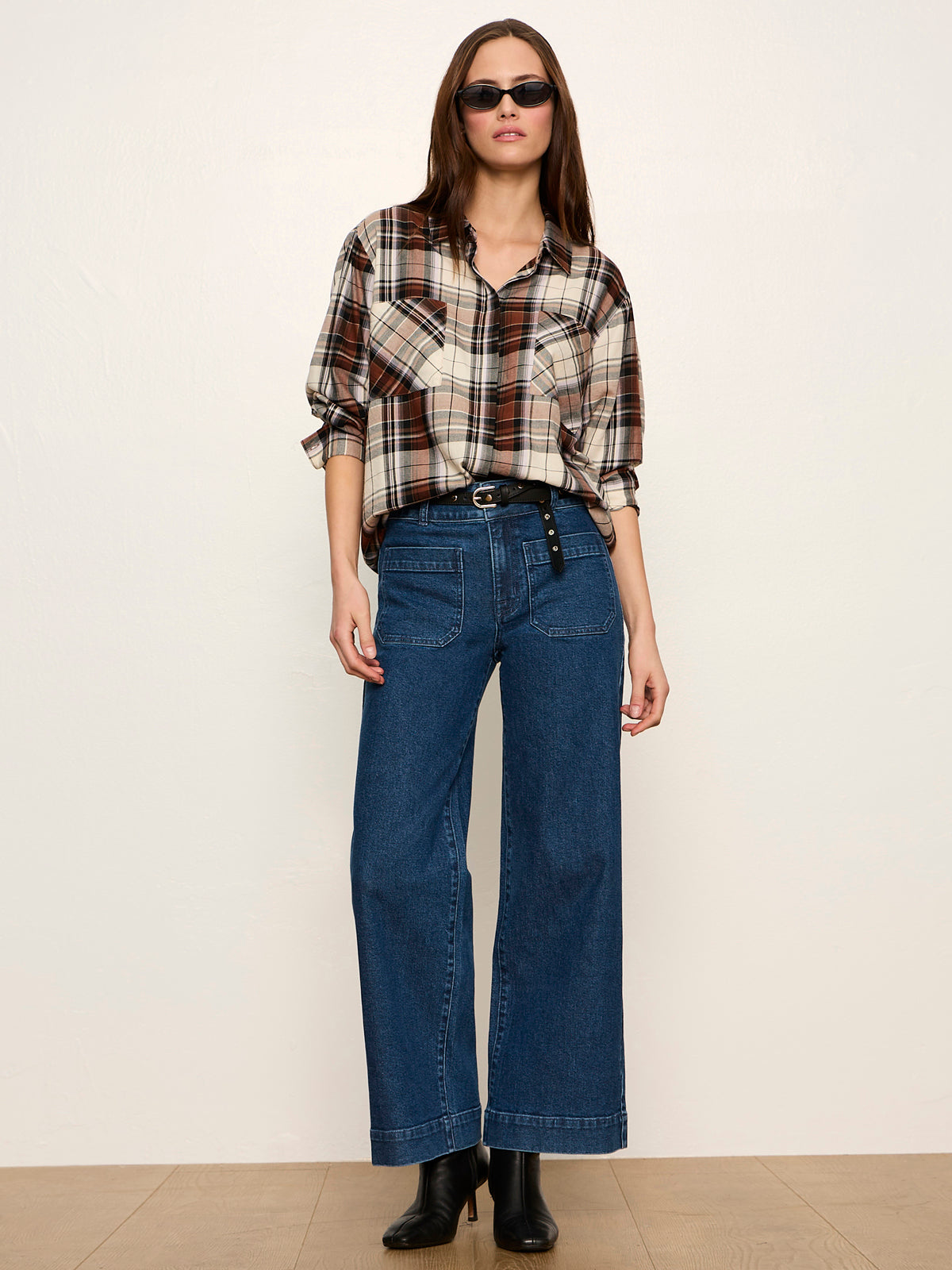 The City Plaid Shirt Haze Plaid | Sanctuary Clothing
