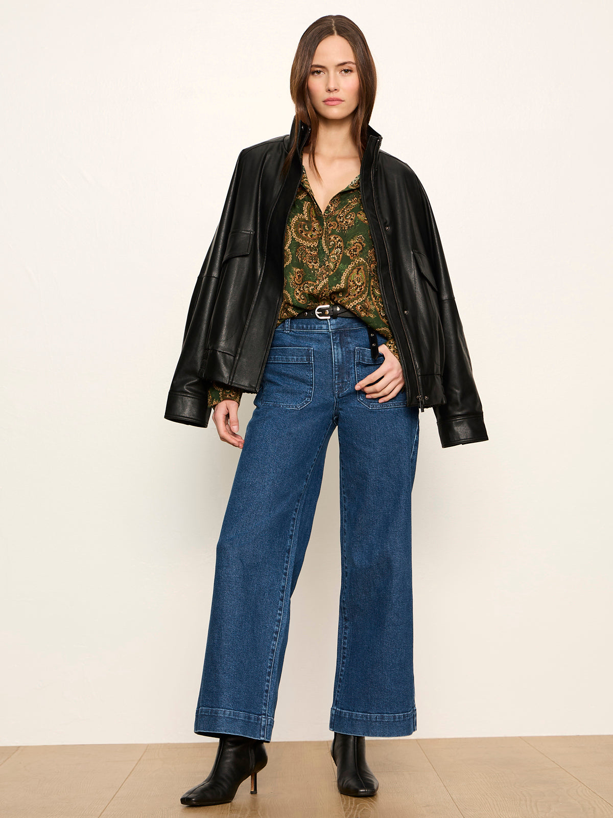Uma High Neck Silk Shirt Decoratif | Sanctuary Clothing