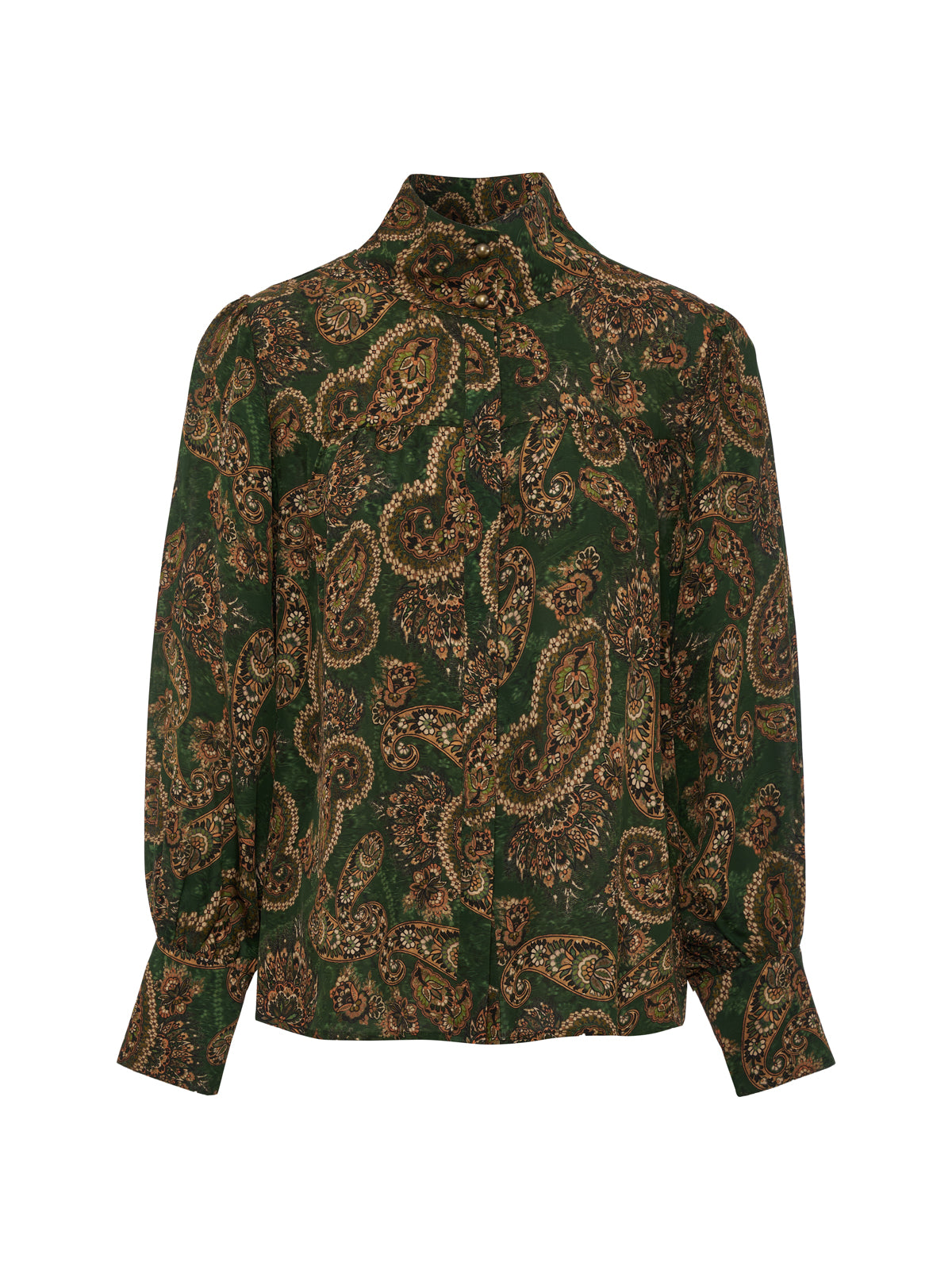Uma High Neck Silk Shirt Decoratif | Sanctuary Clothing