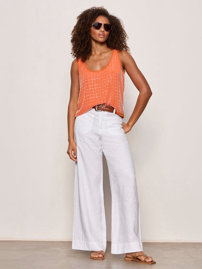 THE BECOMING BEAD SHELL HIBISCUS ORANGE | Sanctuary Clothing