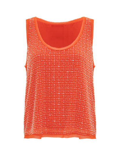 THE BECOMING BEAD SHELL HIBISCUS ORANGE | Sanctuary Clothing