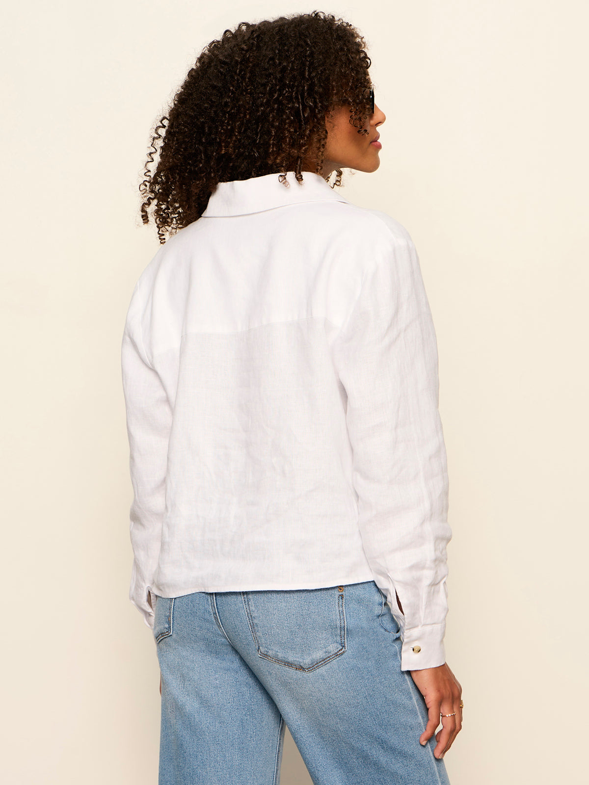 MORE LOVE LINEN TIE TOP WHITE | Sanctuary Clothing