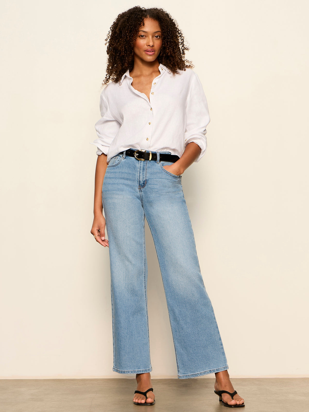 MORE LOVE LINEN TIE TOP WHITE | Sanctuary Clothing