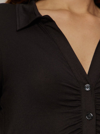 DREAMGIRL BUTTON UP BLACK | Sanctuary Clothing