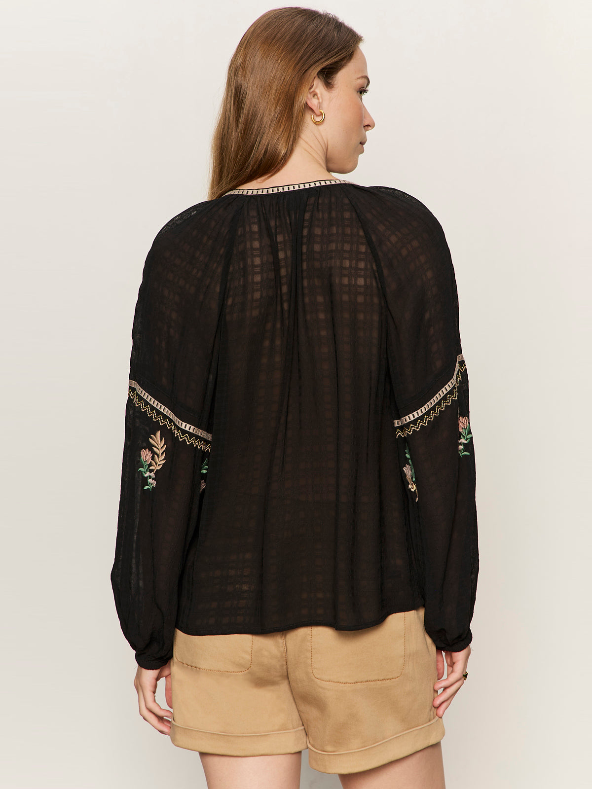 RAYE EMBROIDERED BLOUSE BLACK | Sanctuary Clothing