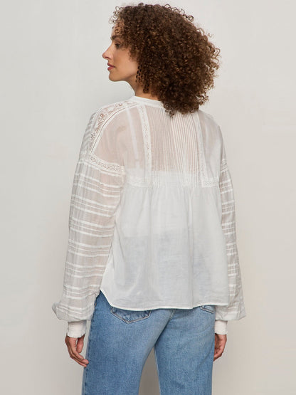 ADORE YOU EMBROIDERED BLOUSE WHITE | Sanctuary Clothing