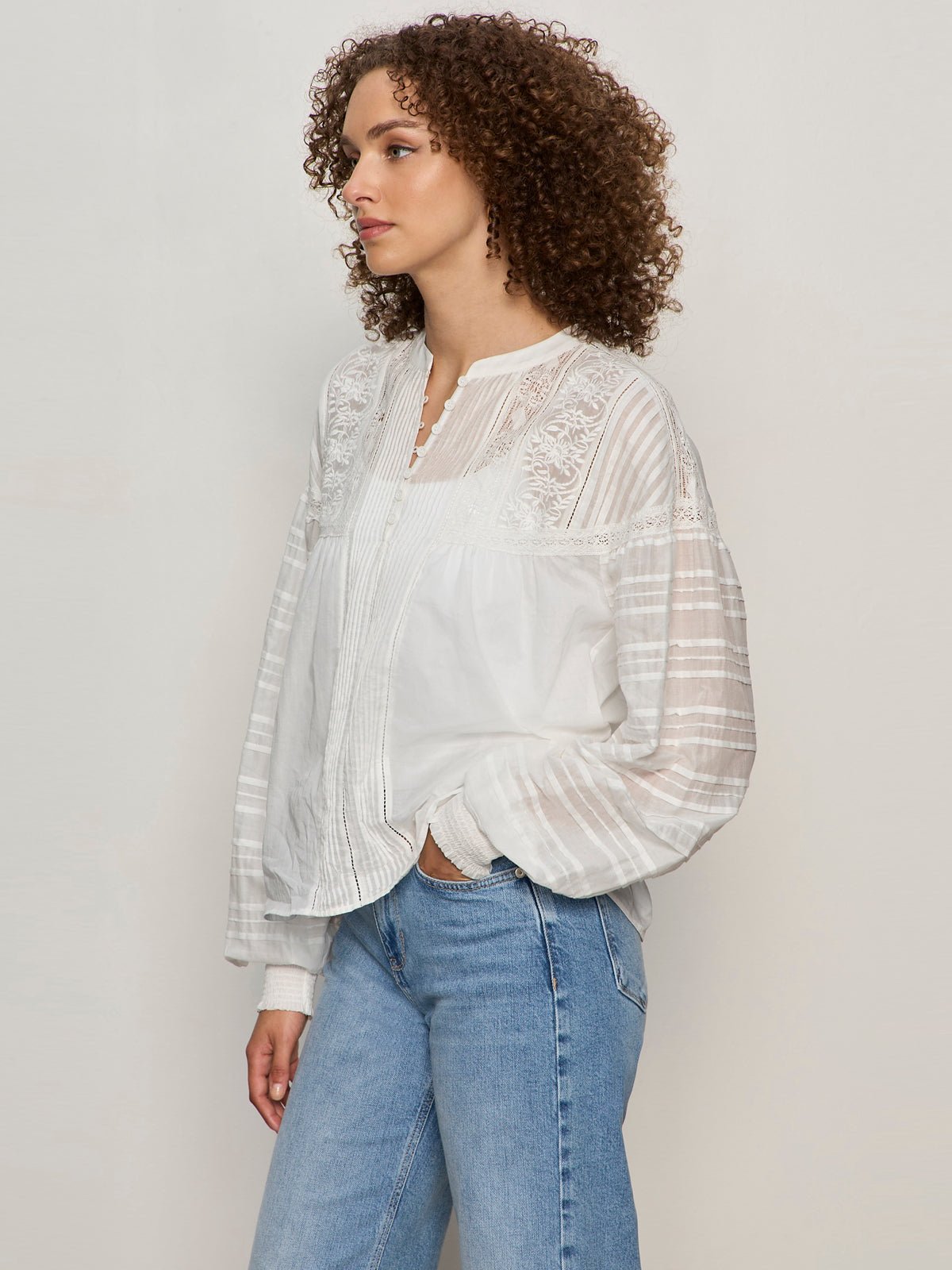 ADORE YOU EMBROIDERED BLOUSE WHITE | Sanctuary Clothing